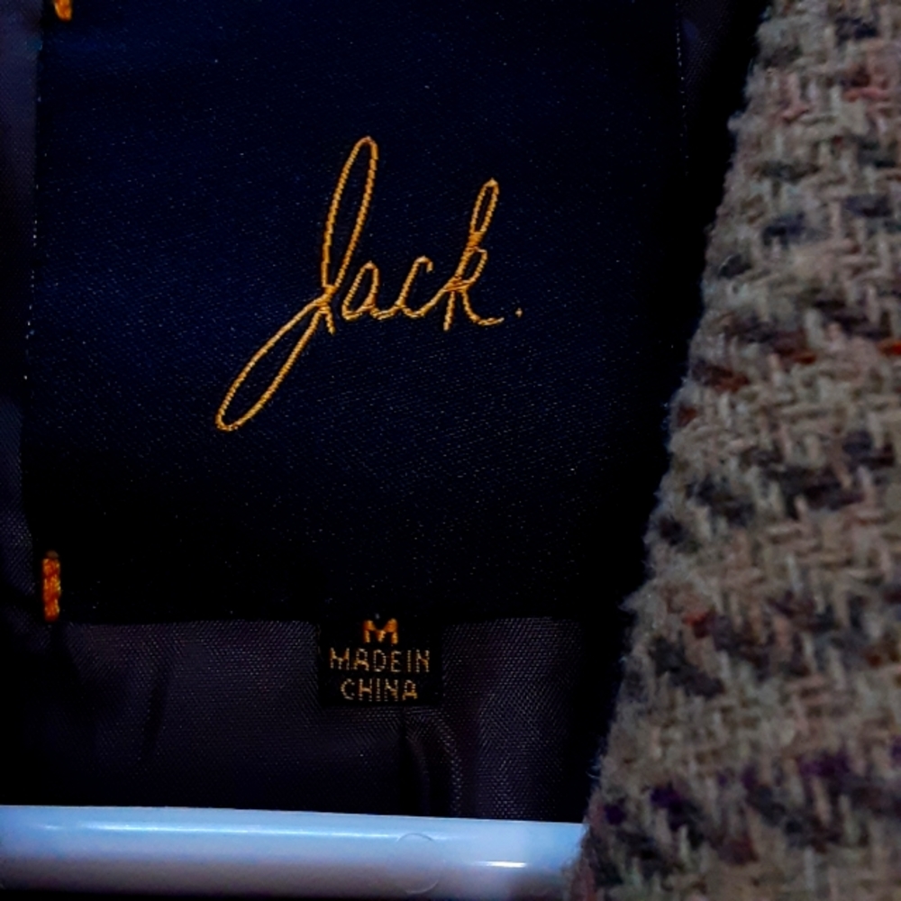 Jack...Medium Full Zip Spread Collar Wool Blend J… - image 2